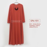 GPa-101 Gamis Polos Semi Klok